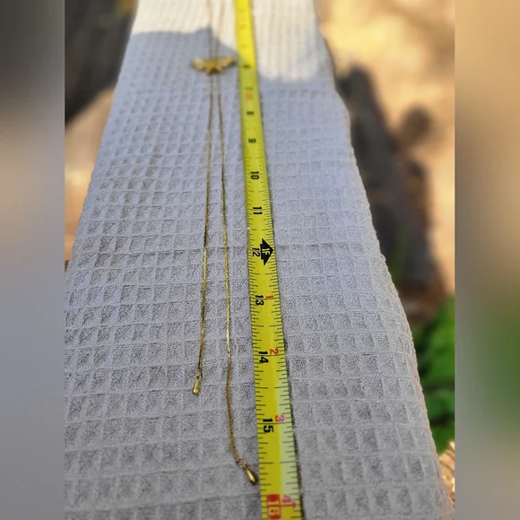 Vintage Delicate Gold Filigree Butterfly Slide Bolo Necklace - Picture 12 of 12